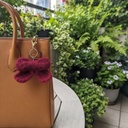 Handmade Crochet Bow Keychain | Cute Aesthetic Bag & Key Accessories