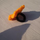🌻 Handmade Crochet Sunflower Hair Tie – Elegant Floral Hair Accessory